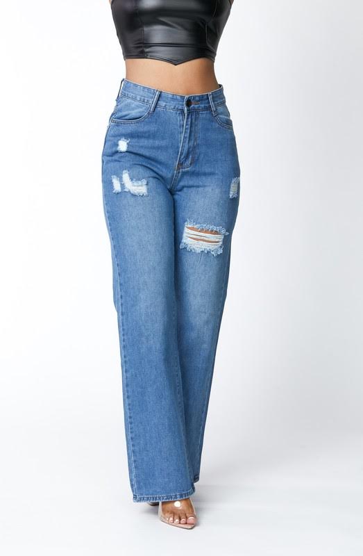 Jeans Denim High Waisted