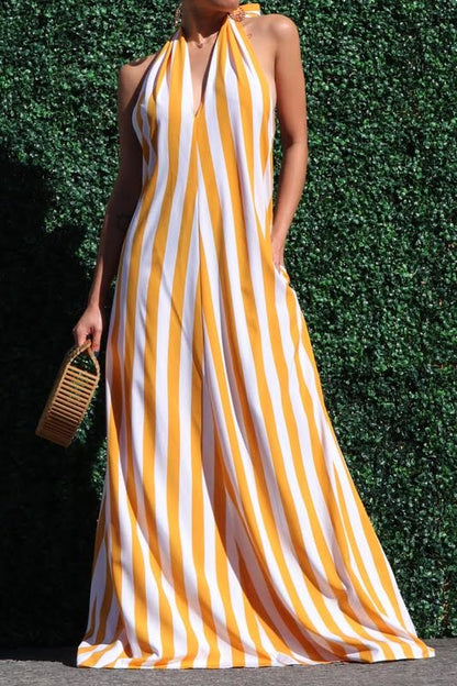 Yellow Halter Dress