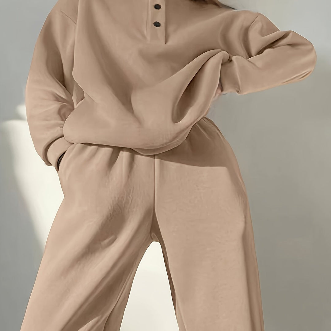 Savannah | Relaxed Fit Stand Collar Button Placket