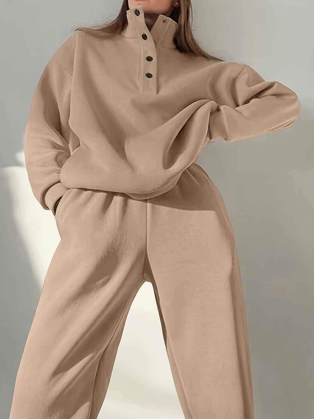 Savannah | Relaxed Fit Stand Collar Button Placket