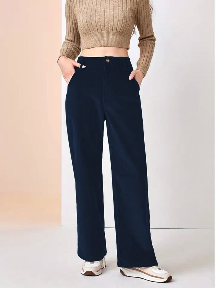 Phoebe | Womens Wide Leg Corduroy Pants