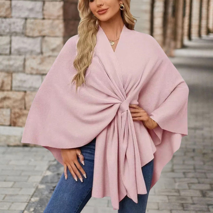 Iris | Womens Wrap Poncho Top Long Sleeve