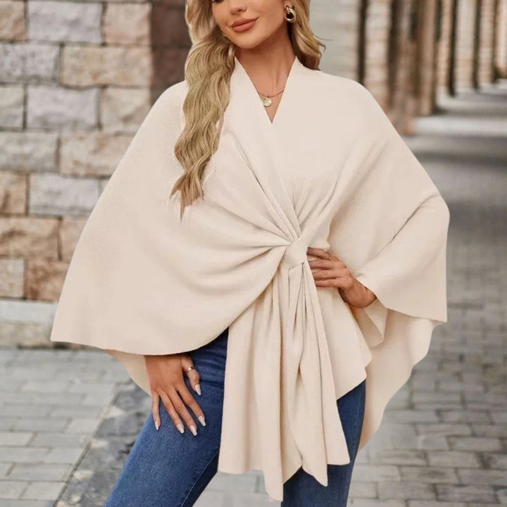 Iris | Womens Wrap Poncho Top Long Sleeve