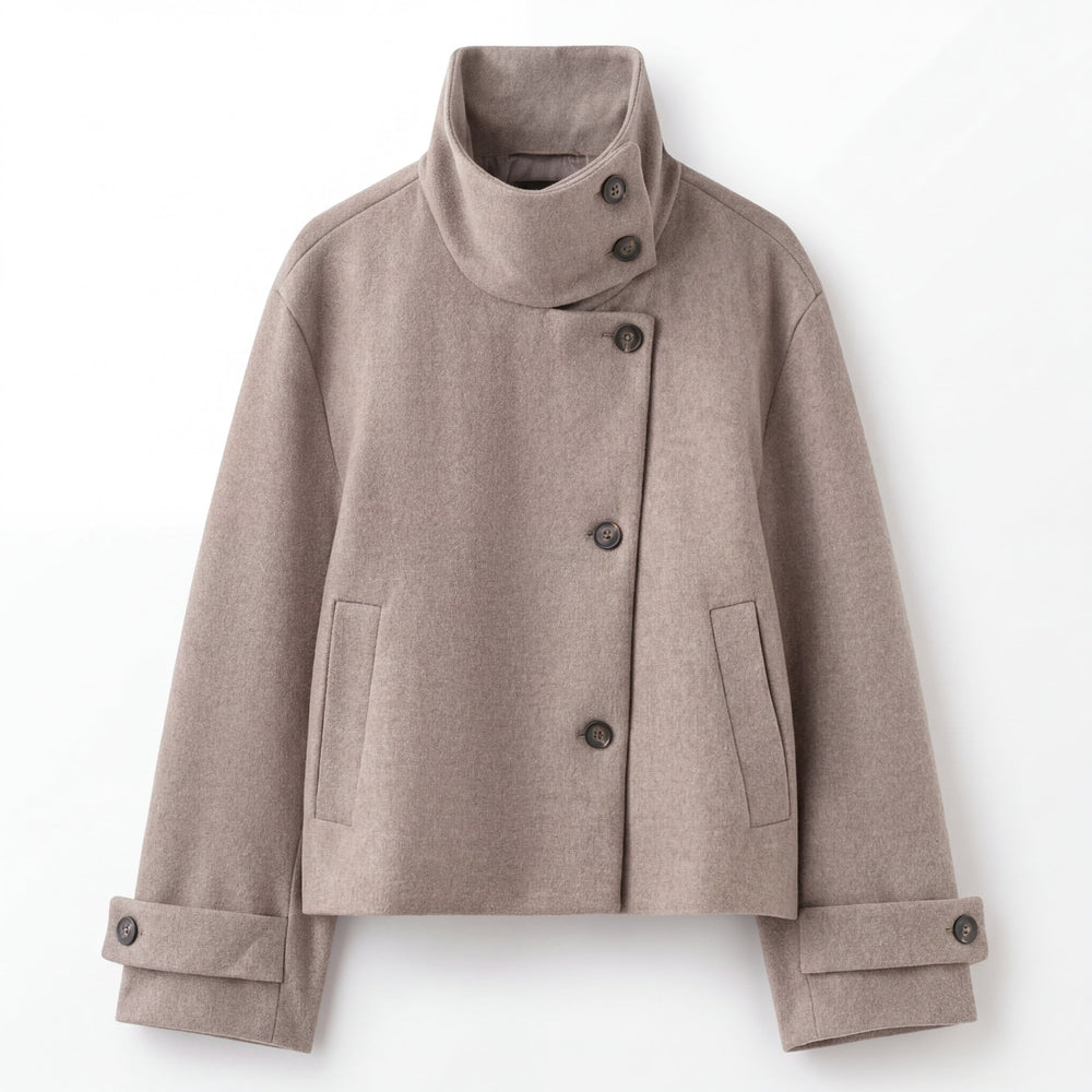 Kennedy | Womens Wool Blend Button Jacket