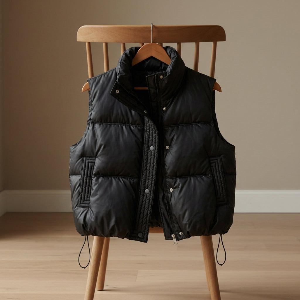 Cameron | Relaxed Quilted Collared Puffer Vest