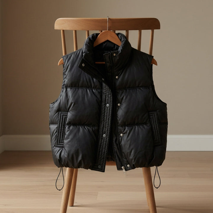 Cameron | Relaxed Quilted Collared Puffer Vest