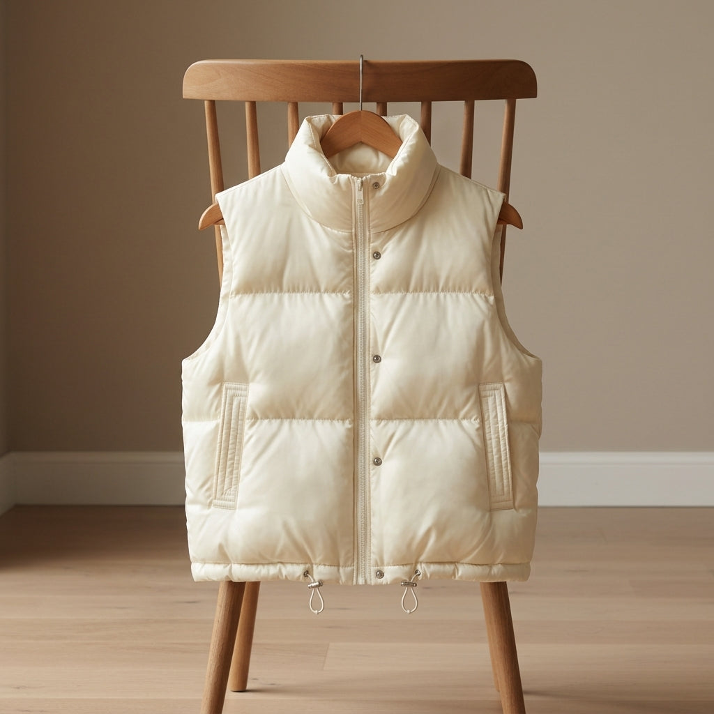 Cameron | Relaxed Quilted Collared Puffer Vest