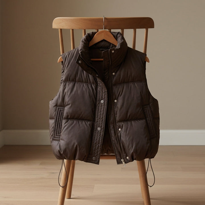 Cameron | Relaxed Quilted Collared Puffer Vest