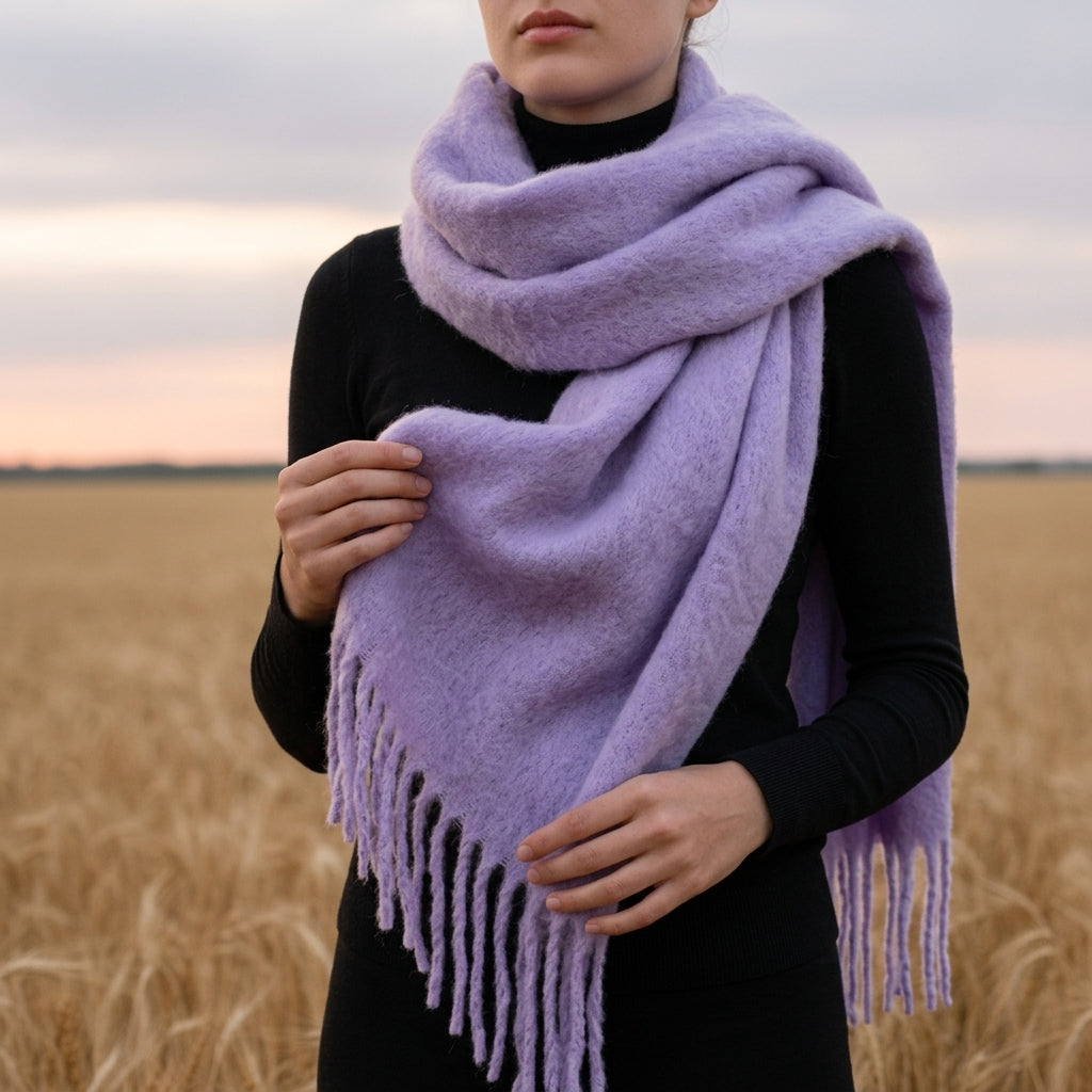 Harper | Womens Oversized Fringe Wrap Scarf
