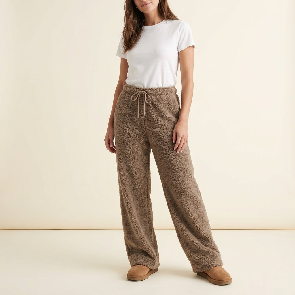 Skylar | Relaxed Wide Leg Fleece Sweatpants