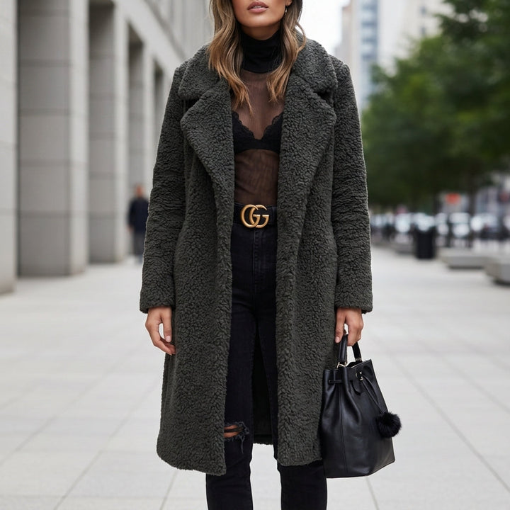 Colette | Womens Teddy Borg Long Coat