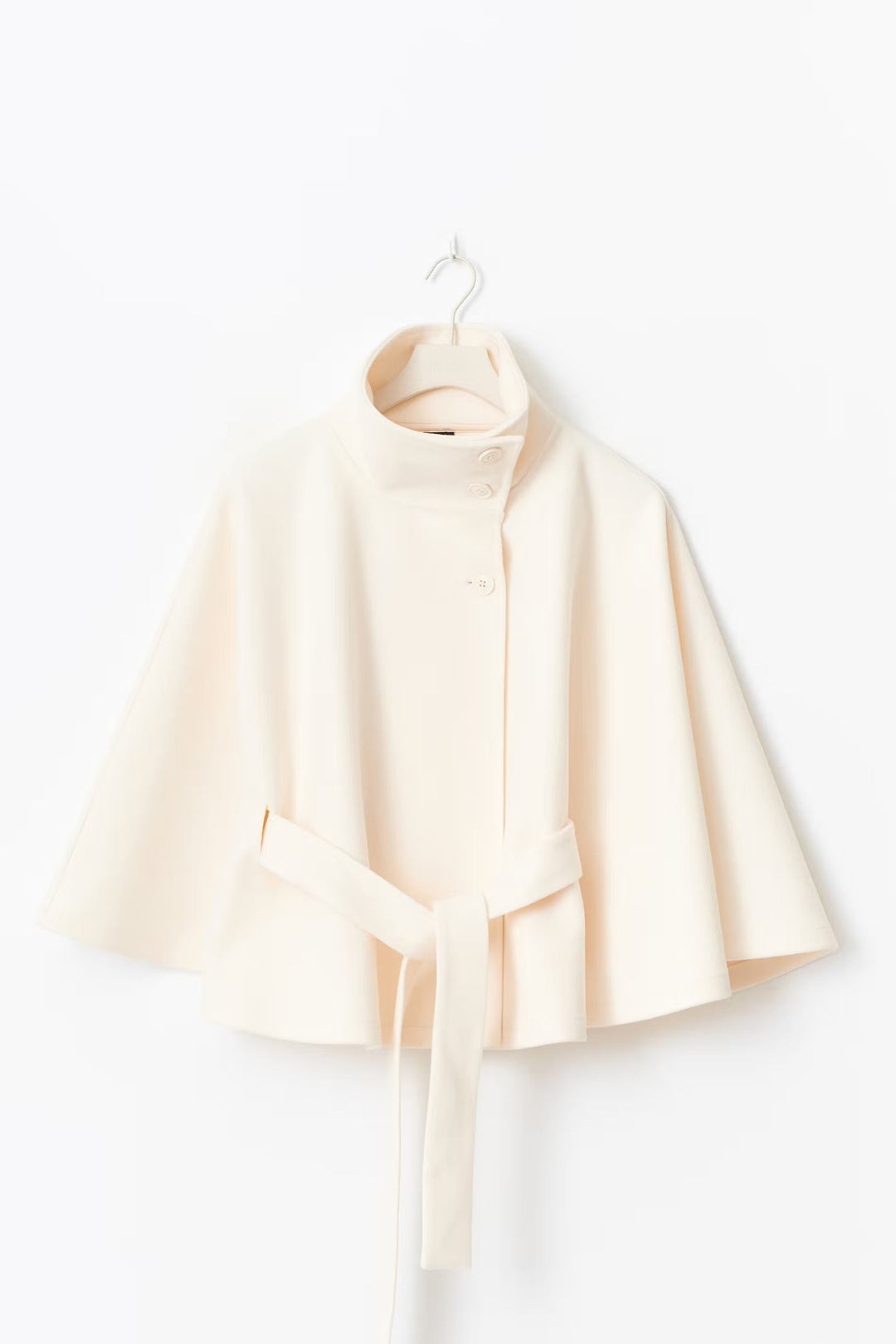 Stella | Cape Coat with Belted Waist