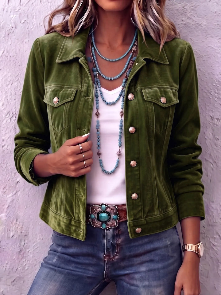 Peyton | Fitted Corduroy Jacket with Buttons