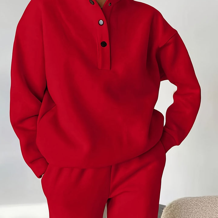 Savannah | Relaxed Fit Stand Collar Button Placket