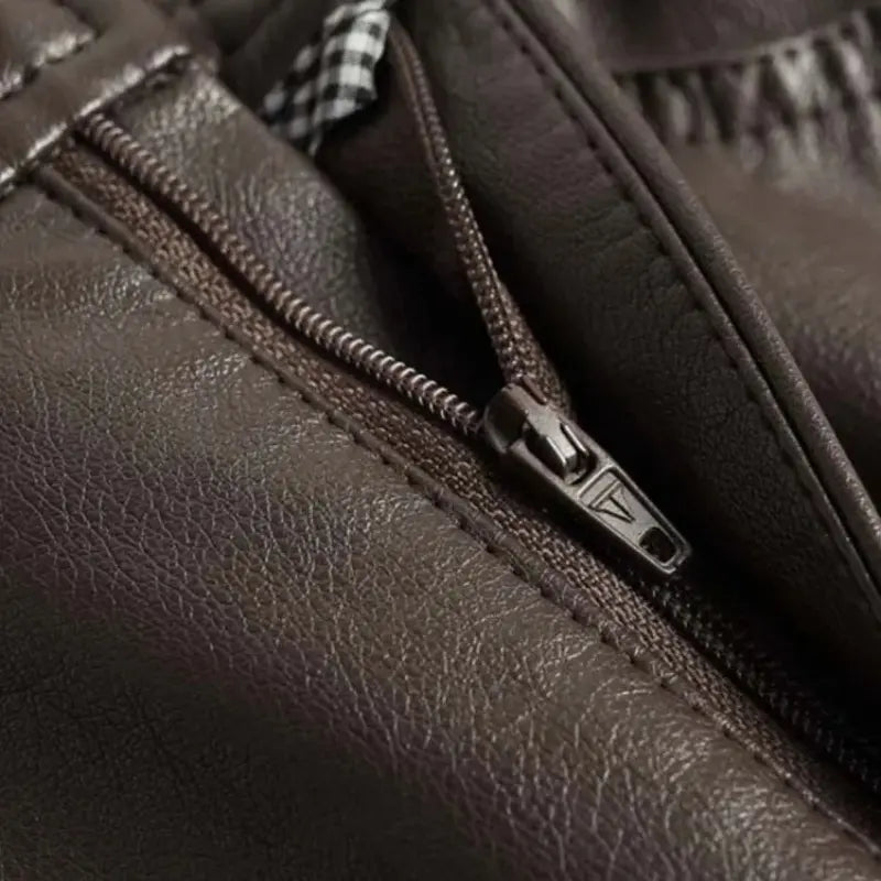 Kira | High-Waist Wide Leg Leather Trousers
