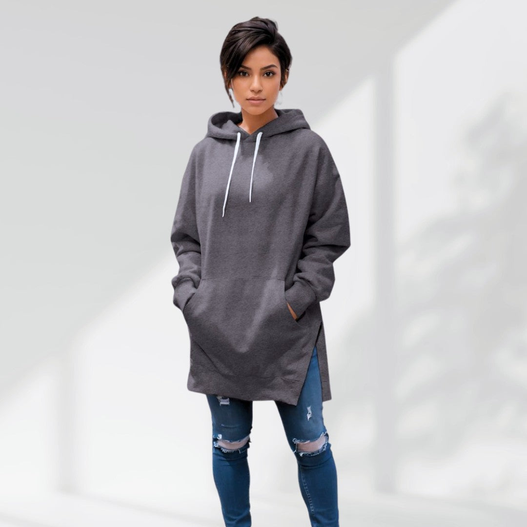Elke | Oversized Hoodie Dress Longline Midi