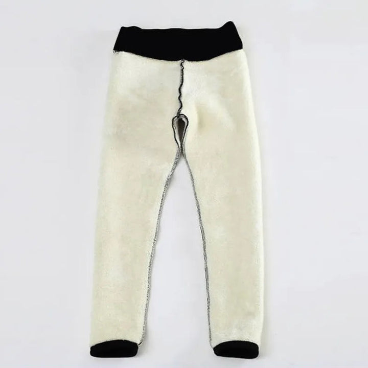 Womens fleece lined thermal leggings, view 3