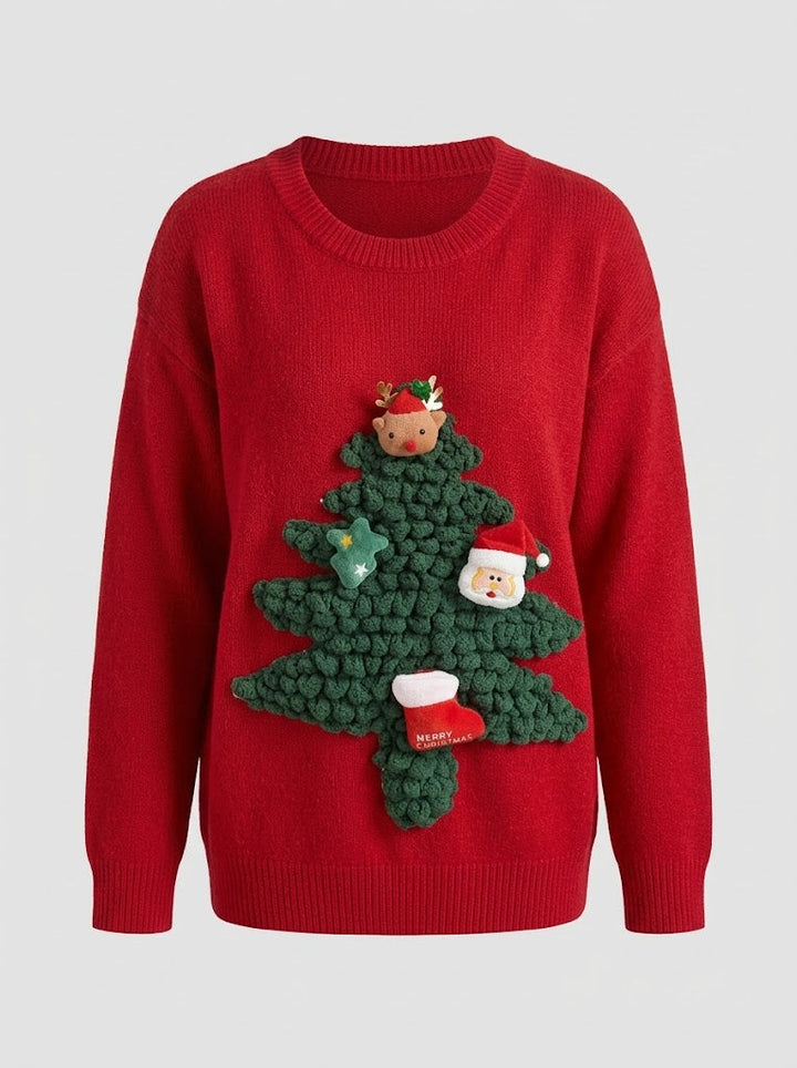 Addison | Womens Christmas Sweater Novelty Print Pull-On