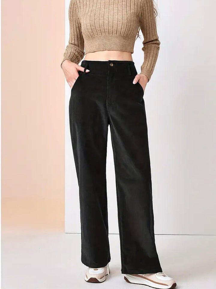 Phoebe | Womens Wide Leg Corduroy Pants