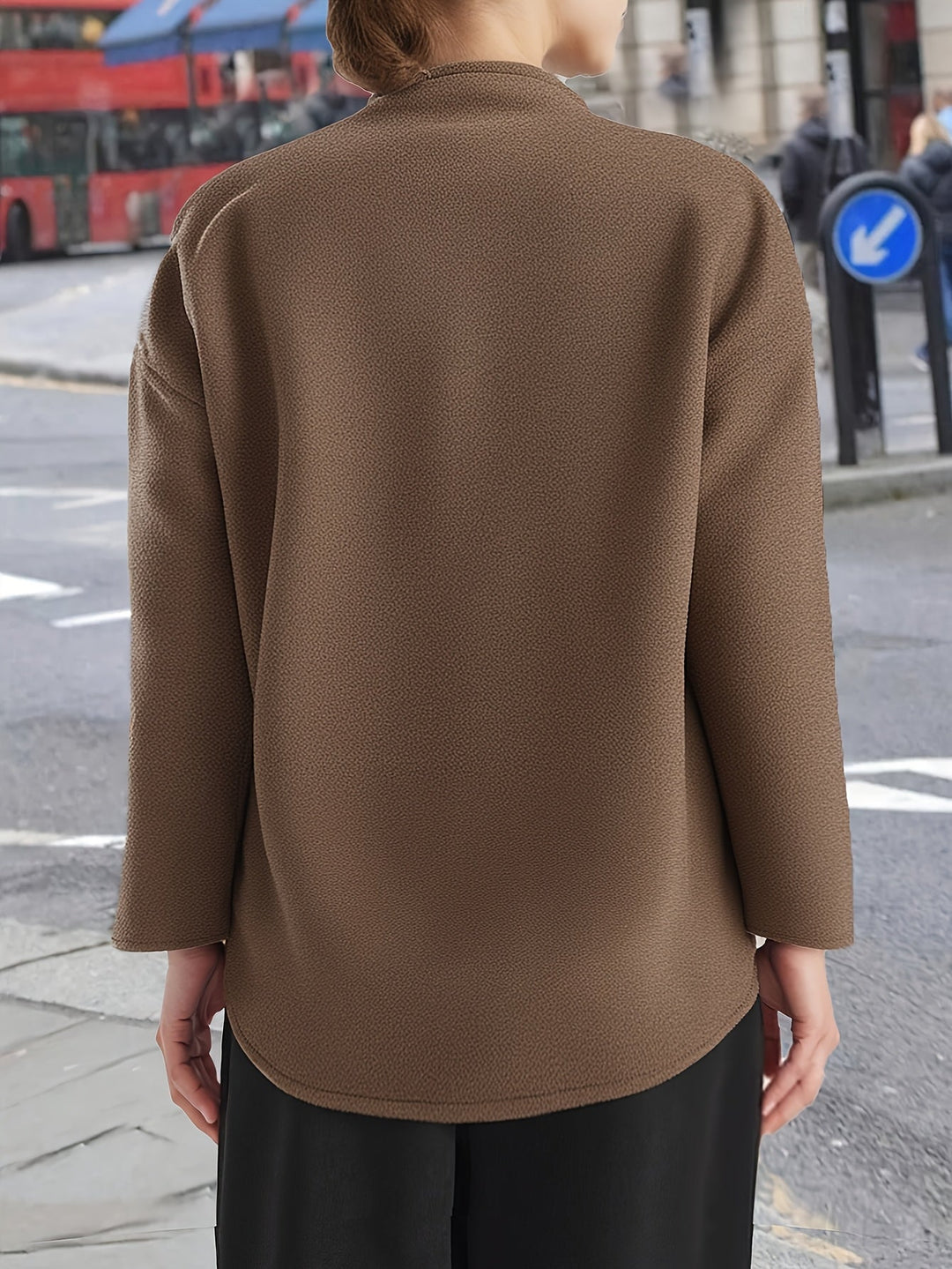 Addison | Double Breasted Wool Blend Coat