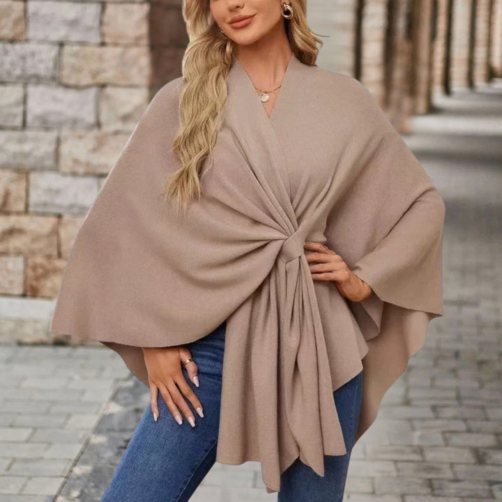 Iris | Womens Wrap Poncho Top Long Sleeve