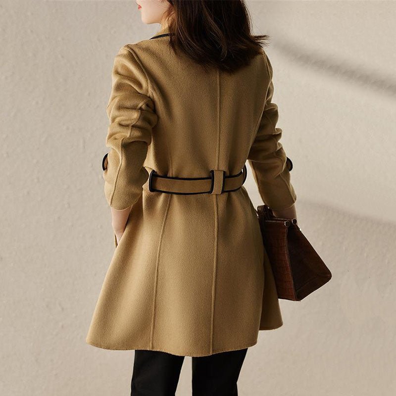 Faith | Womens Relaxed Wrap Wool Blend Coat