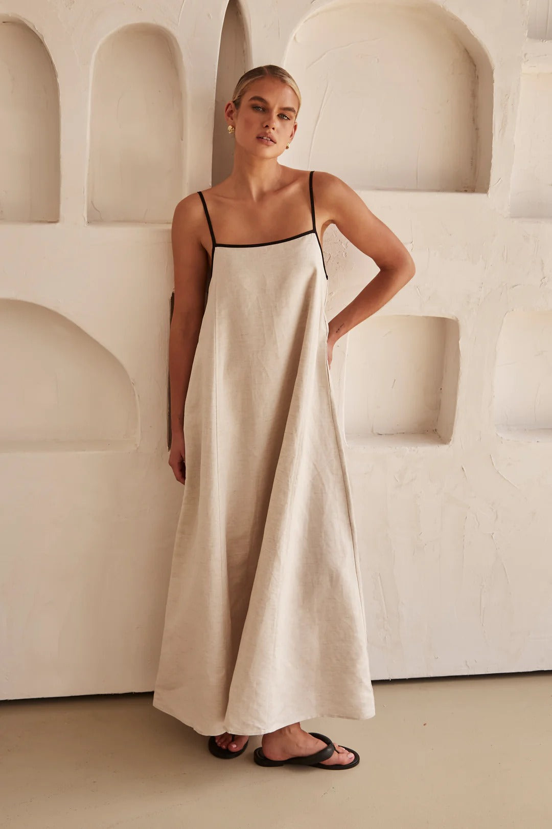 Brynn | Womens Linen Maxi Dress