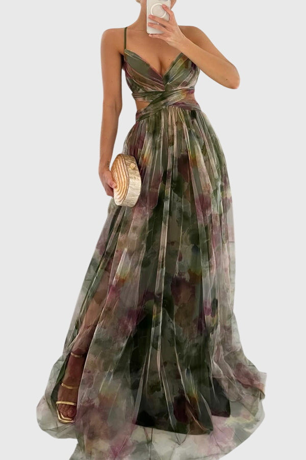 Elise | Wedding Guest Floral Maxi Dress