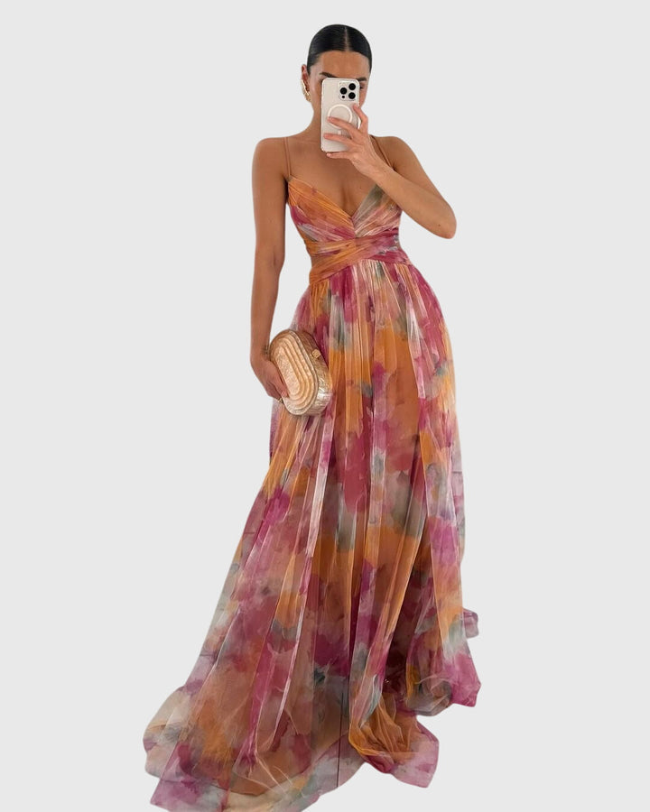 Elise | Wedding Guest Floral Maxi Dress