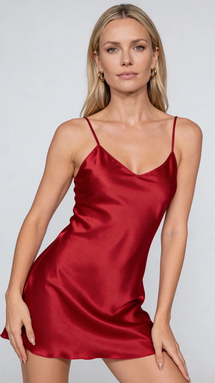 Savannah | Satin Mini Dress
