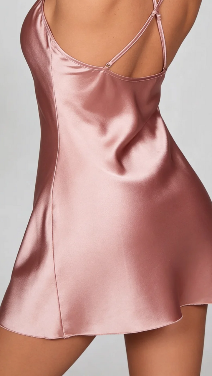 Savannah | Satin Mini Dress