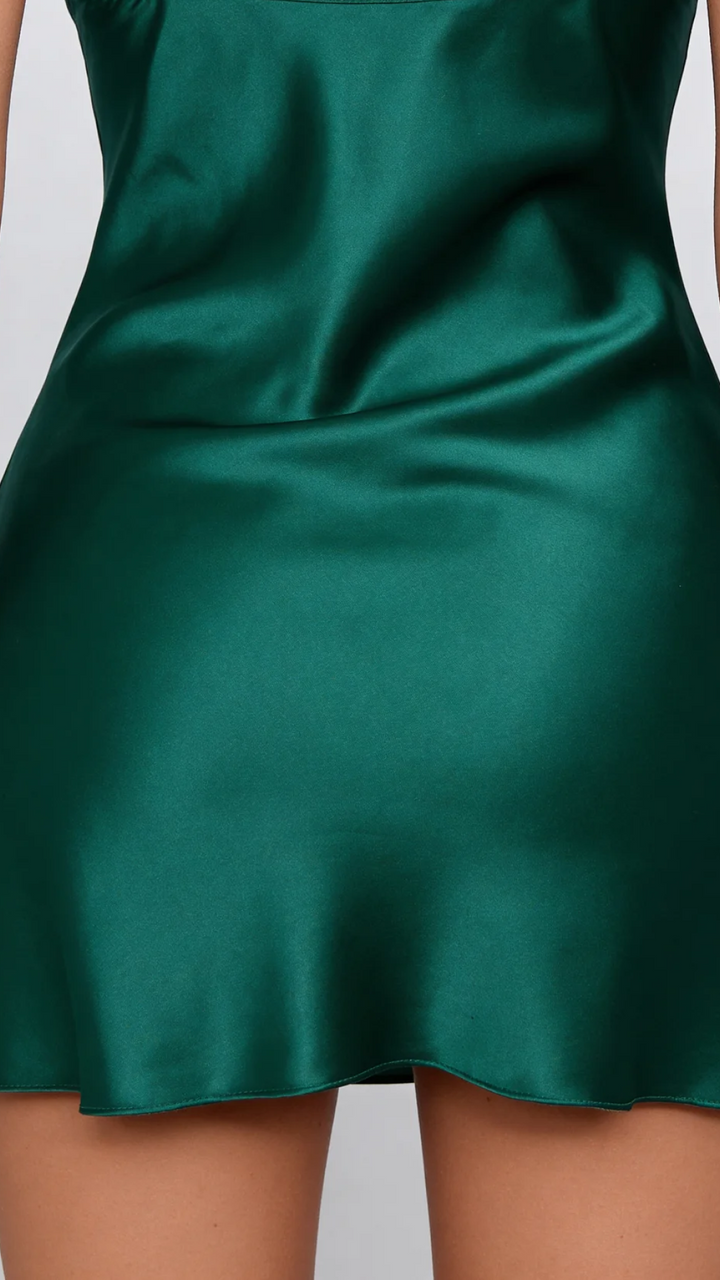 Savannah | Satin Mini Dress