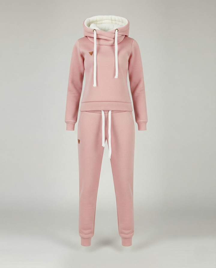 Elise | Abstract Hooded Tracksuit with Drawstring Waist