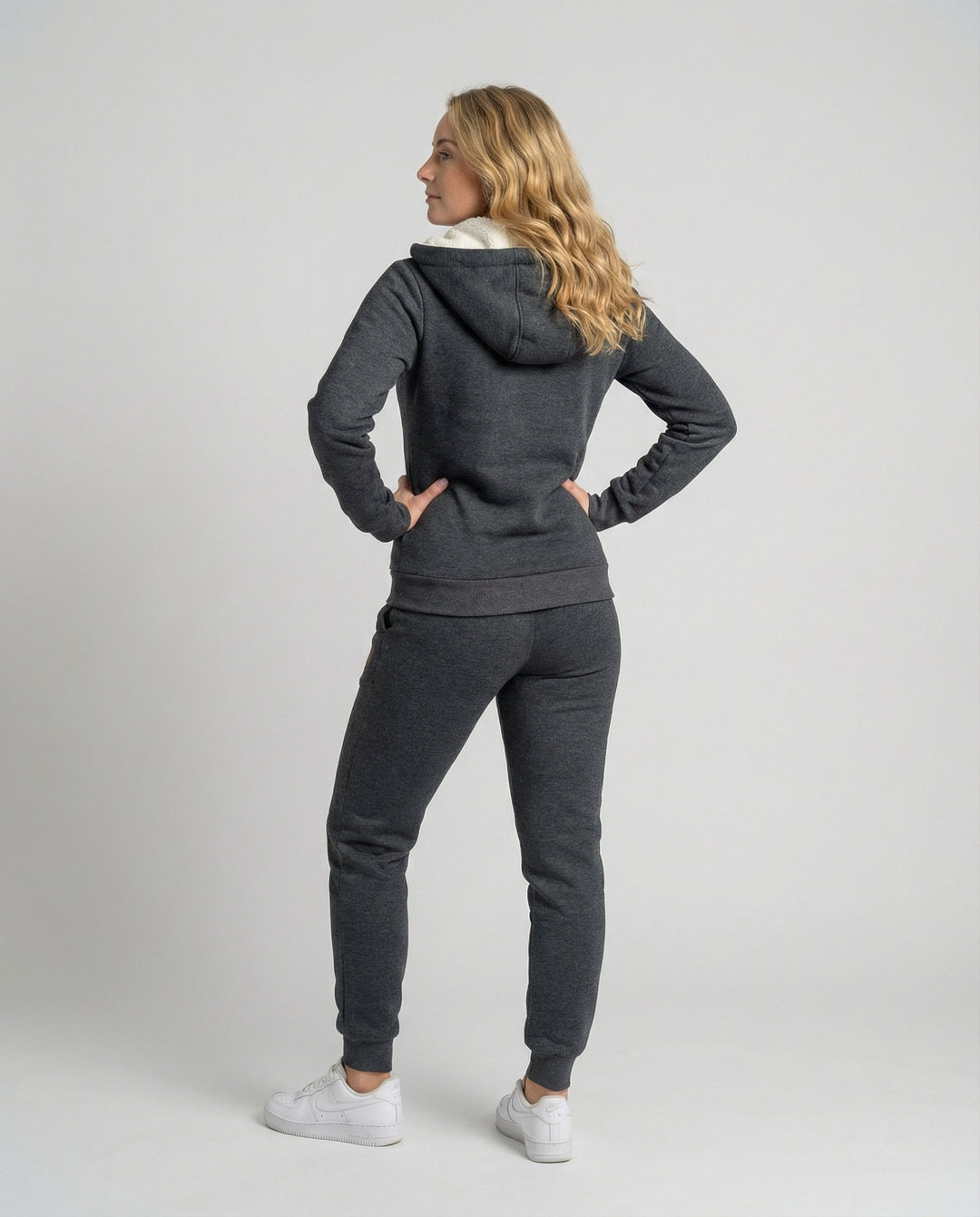 Elise | Abstract Hooded Tracksuit with Drawstring Waist