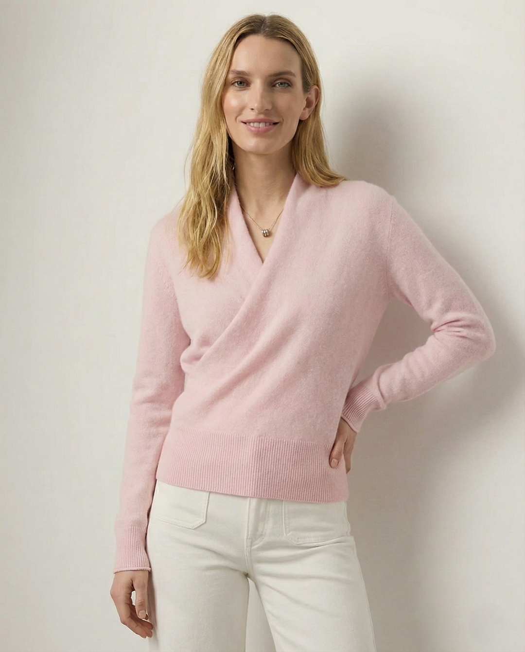 Madison | Womens Wrap Sweater Long Sleeve V-Neck