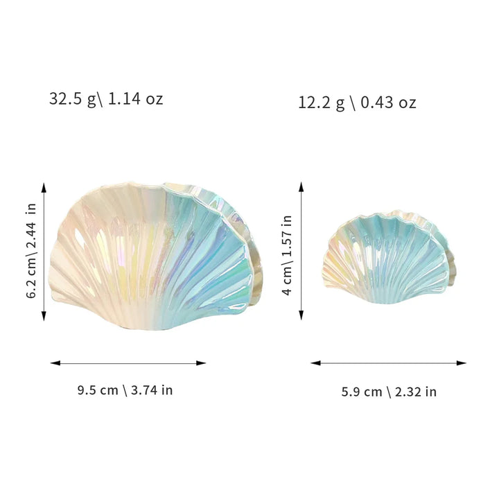 Harper | Iridescent Scallop Shell Hair Clip Women&