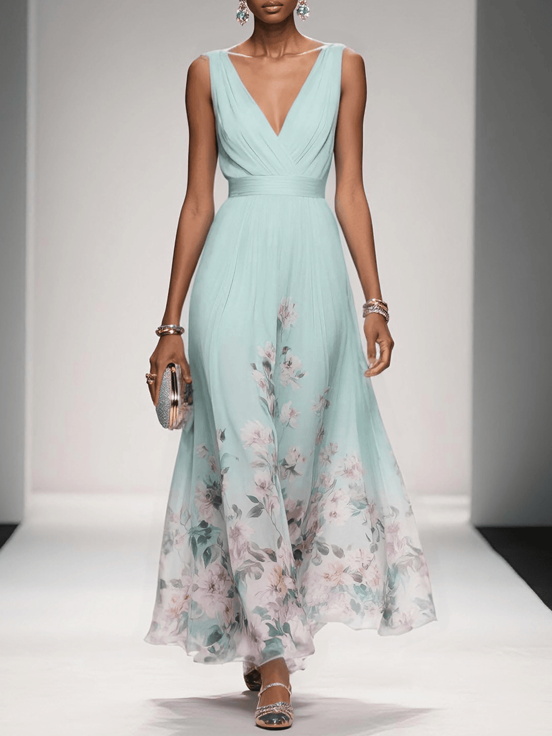 Harper | Wedding Guest Floral Maxi Dress