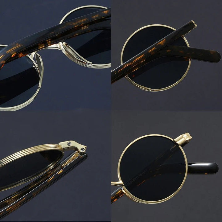 Jordan | Round Steampunk Metal Frame Sunglasses