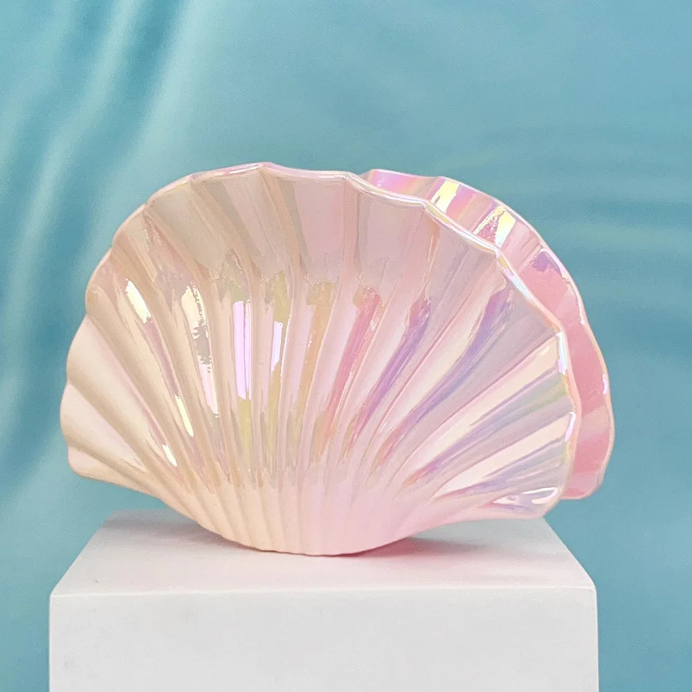 Kit | Iridescent Ceramic Seashell Decorative Dish