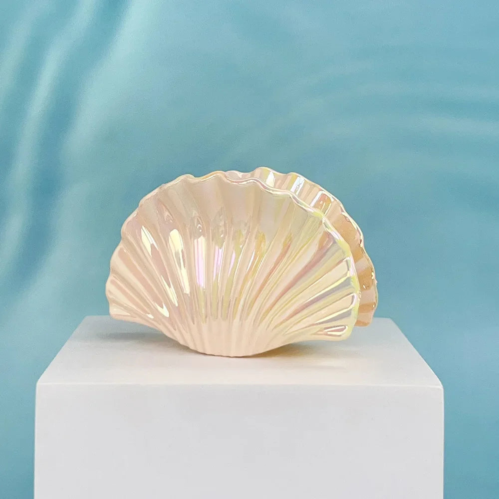 Kit | Iridescent Ceramic Seashell Decorative Dish