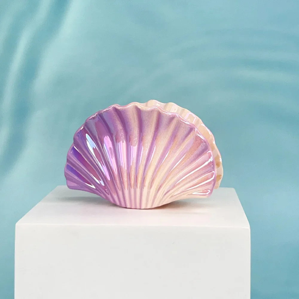 Kit | Iridescent Ceramic Seashell Decorative Dish