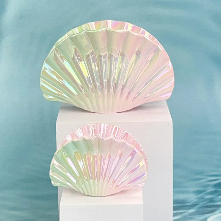 Kit | Iridescent Ceramic Seashell Decorative Dish