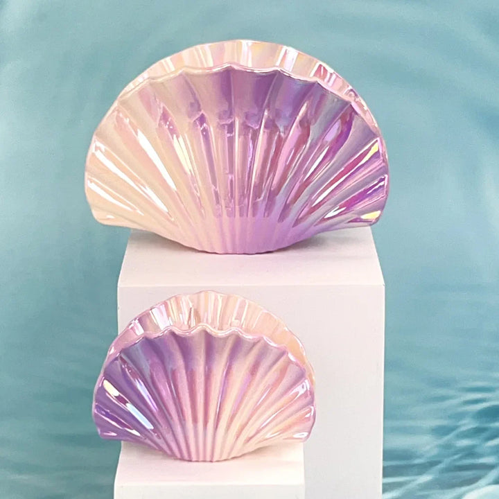 Kit | Iridescent Ceramic Seashell Decorative Dish
