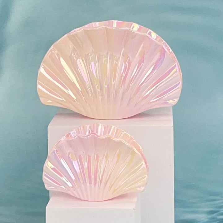 Kit | Iridescent Ceramic Seashell Decorative Dish