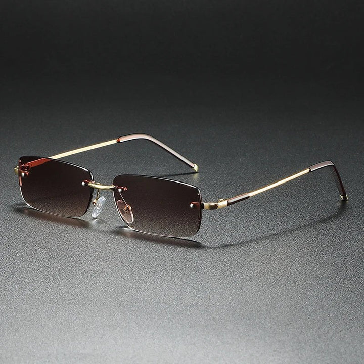 Kit | Rimless Rectangular Mens Sunglasses