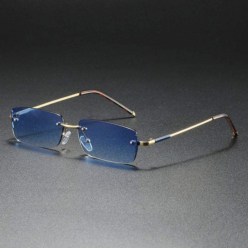 Kit | Rimless Rectangular Mens Sunglasses