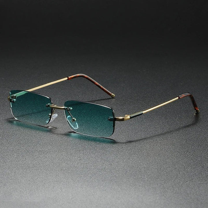 Kit | Rimless Rectangular Mens Sunglasses