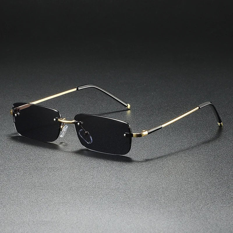 Kit | Rimless Rectangular Mens Sunglasses