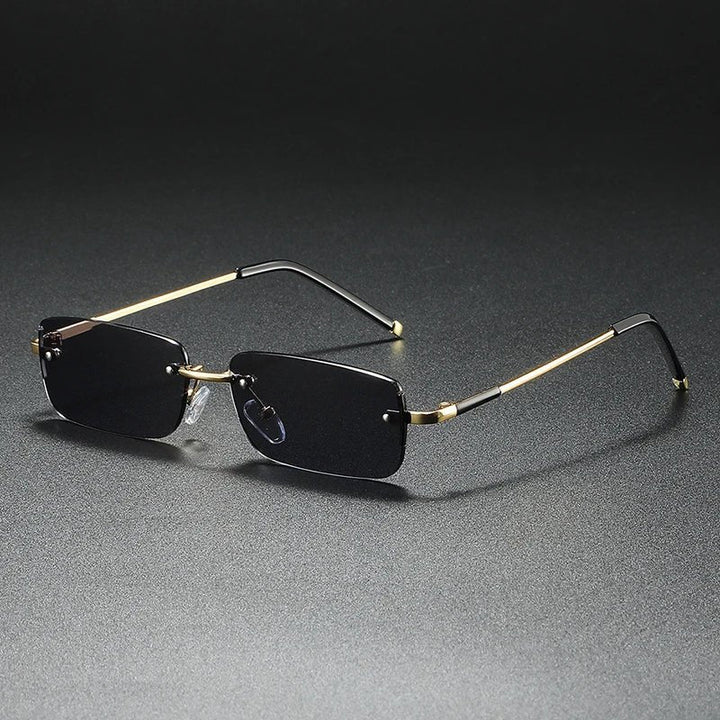 Kit | Rimless Rectangular Mens Sunglasses