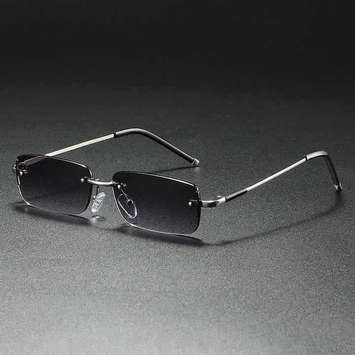 Kit | Rimless Rectangular Mens Sunglasses